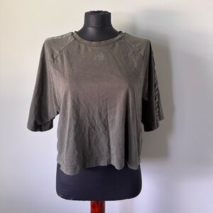 adidas Olive Green Crop Top